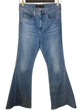 Veronica Beard Sheridan Flare Jeans 31 High Rise Bell Bottom Medium Wash